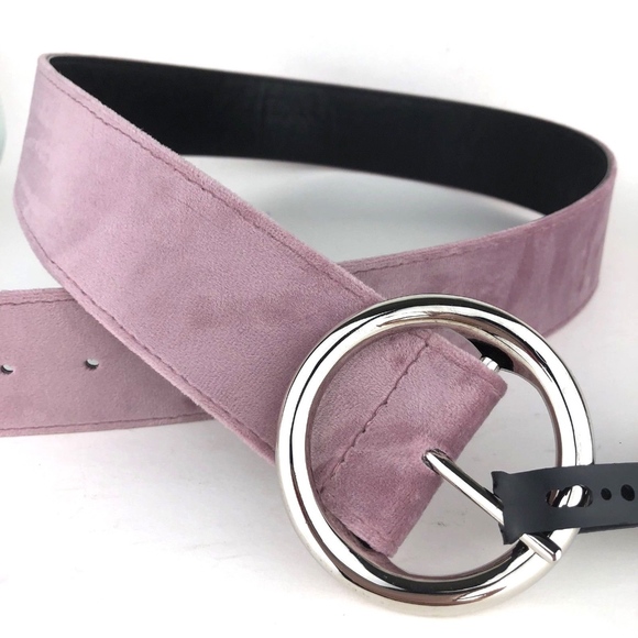 Steve Madden Accessories - Steve Madden Blush Pink Velvet Reversible Belt